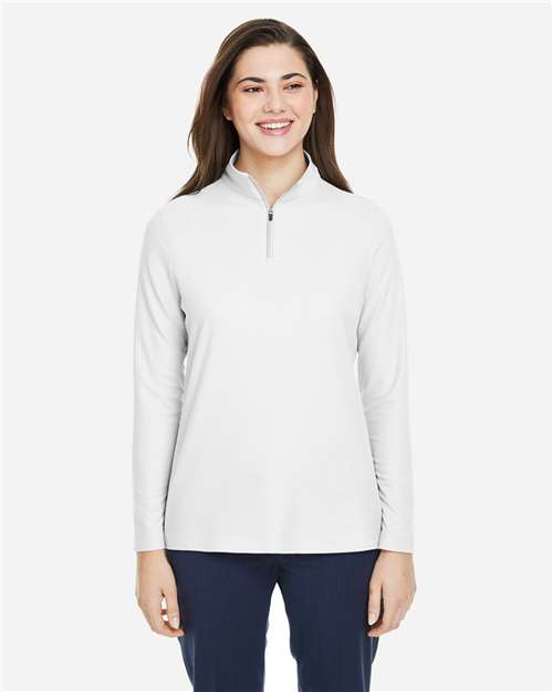 Women's Fusion ChromaSoft™ Pique Quarter-Zip Pullover