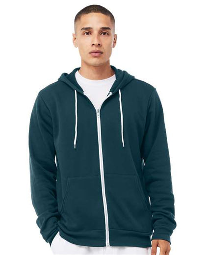 Unisex Sponge Fleece Full-Zip Hoodie Sweatshirt