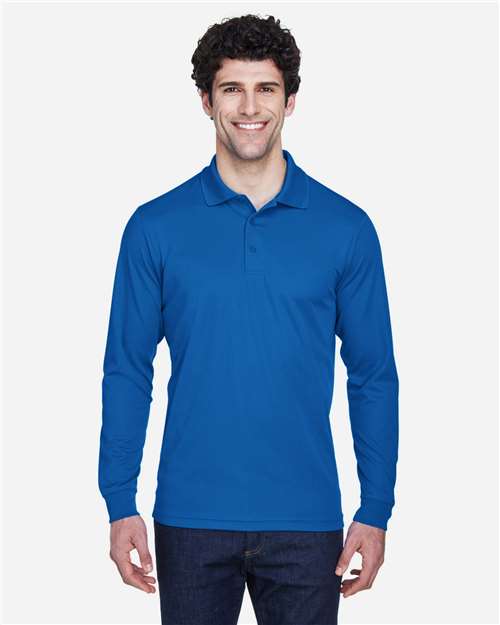 Men's Pinnacle Performance Long Sleeve Piqué Polo