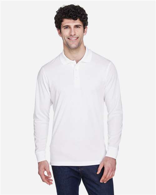 Men's Pinnacle Performance Long Sleeve Piqué Polo