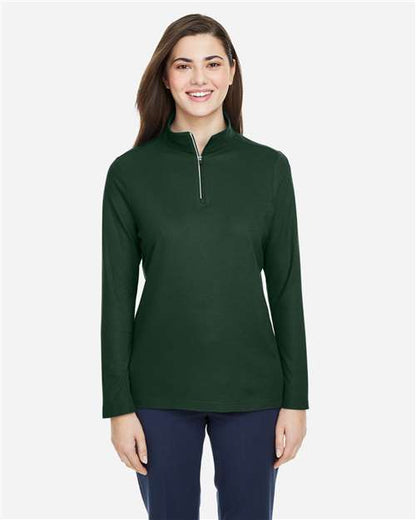Women's Fusion ChromaSoft™ Pique Quarter-Zip Pullover