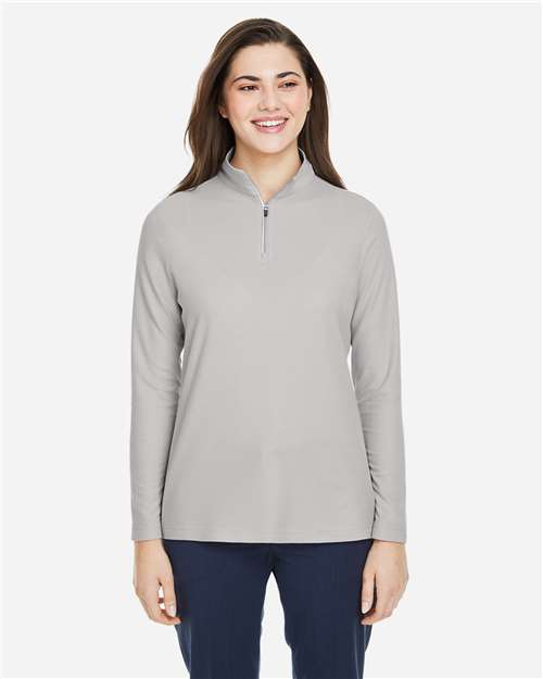Women's Fusion ChromaSoft™ Pique Quarter-Zip Pullover