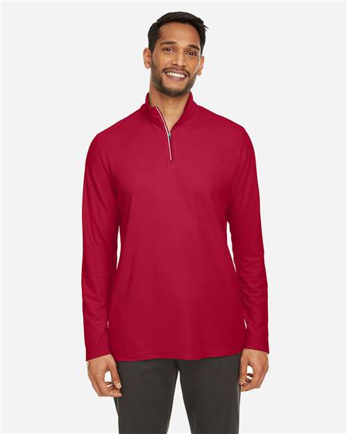 Men's Fusion ChromaSoft™ Pique Quarter-Zip Pullover