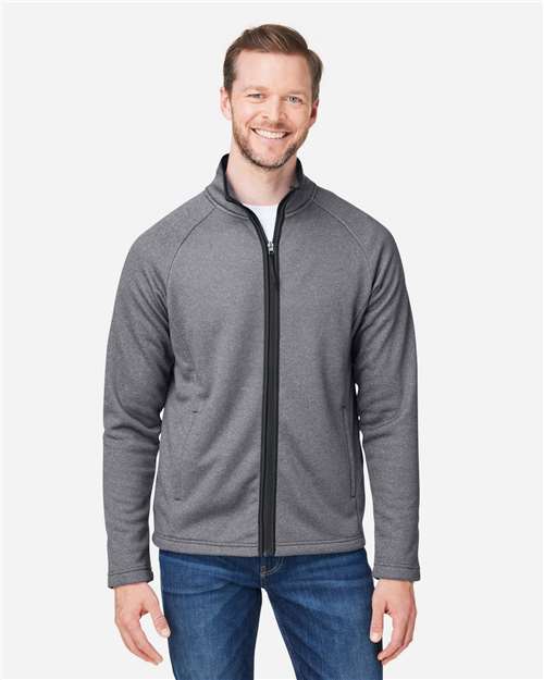 Men's Venture Heathered Stripe Full-Zip Jacket