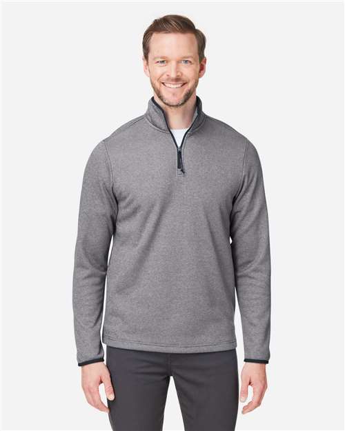 Men's Venture Heathered Stripe Quarter-Zip Pullover