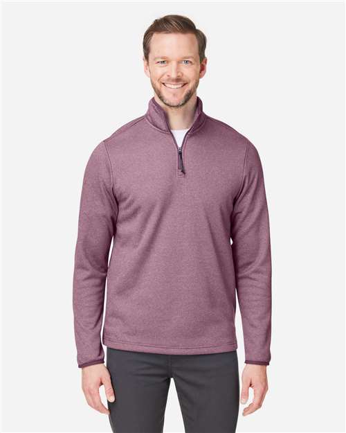 Men's Venture Heathered Stripe Quarter-Zip Pullover
