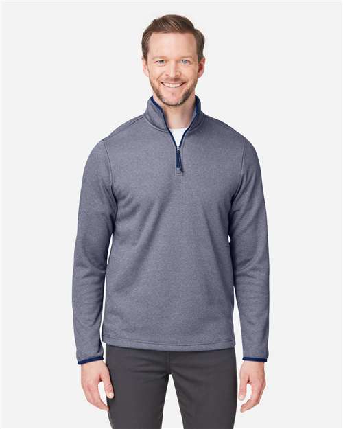 Men's Venture Heathered Stripe Quarter-Zip Pullover