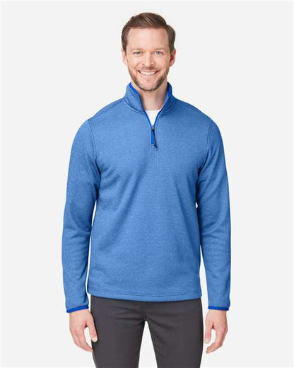 Men's Venture Heathered Stripe Quarter-Zip Pullover
