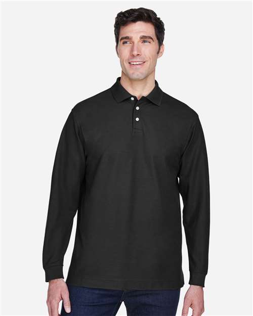Men's Pima Piqué Long Sleeve Polo