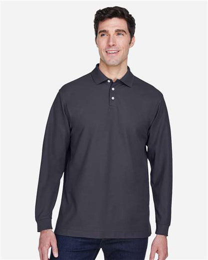 Men's Pima Piqué Long Sleeve Polo