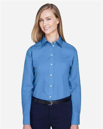 Women's Crown Collection® Broadcloth Woven Dress Shirt