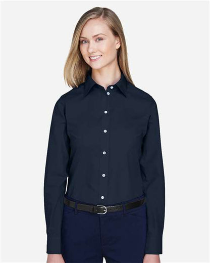 Women's Crown Collection® Broadcloth Woven Dress Shirt