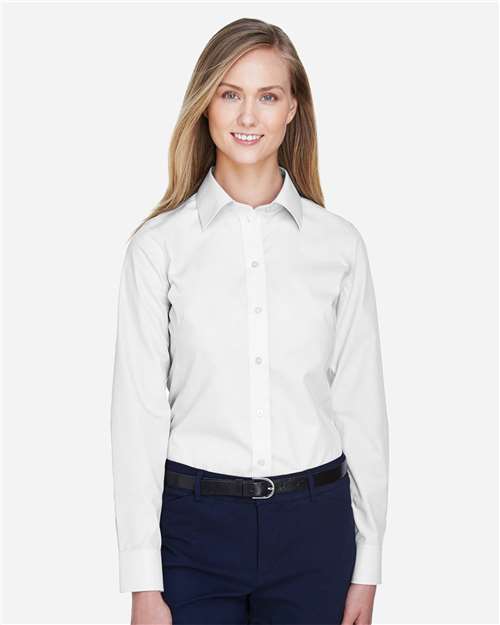 Women's Crown Collection® Broadcloth Woven Dress Shirt