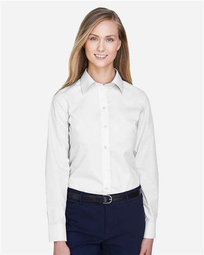 Women's Crown Collection® Broadcloth Woven Dress Shirt