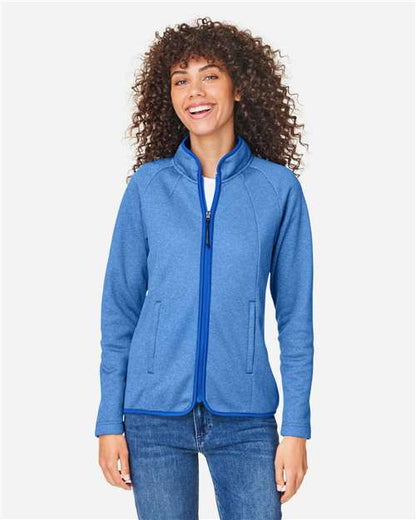 Women's Venture Heathered Stripe Full-Zip Jacket