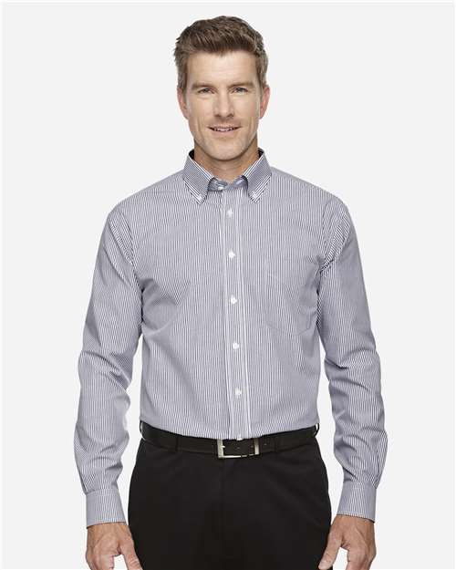 Men's Crown Collection® Banker Stripe Woven Dress Shirt