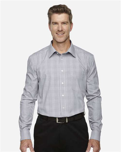 Men's Crown Collection® Glen Plaid Woven Dress Shirt