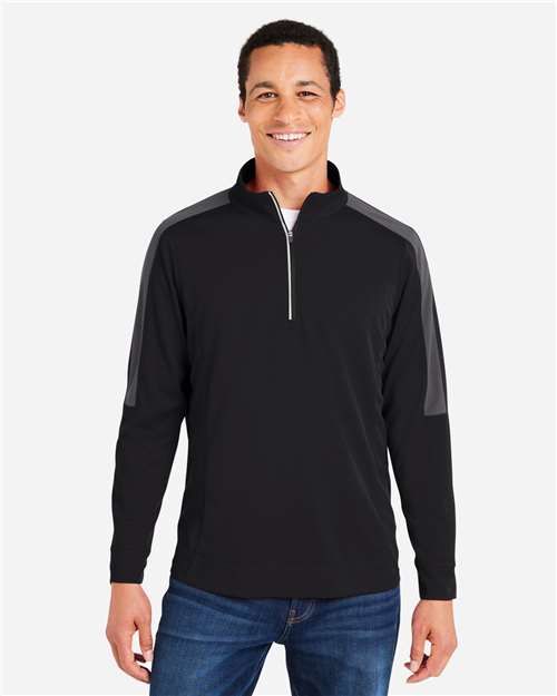 Men's Market Snag Protect Mesh Colorblock Quarter-Zip Pullover