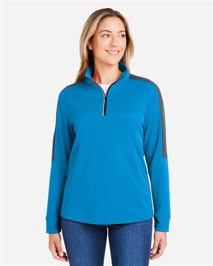 Women's Market Snag Protect Mesh Colorblock Quarter-Zip Pullover