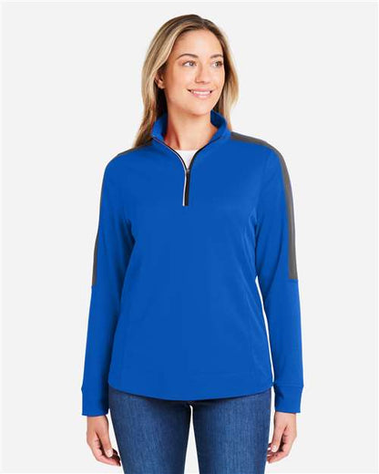 Women's Market Snag Protect Mesh Colorblock Quarter-Zip Pullover