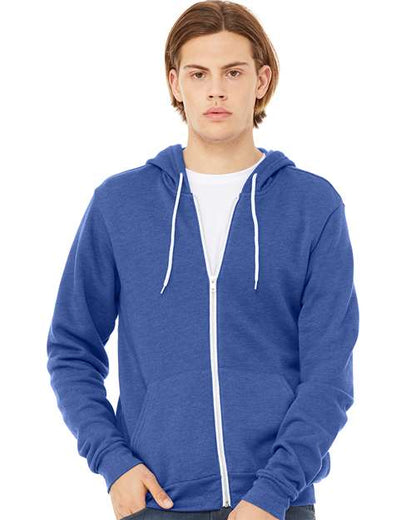 Unisex Sponge Fleece Full-Zip Hoodie Sweatshirt