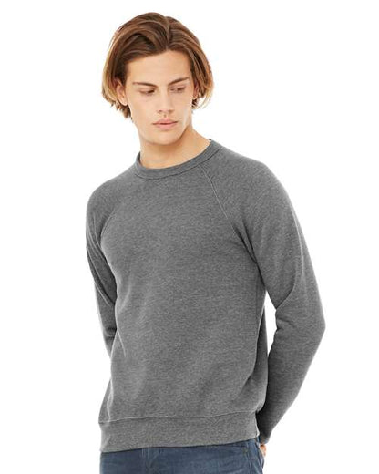 Unisex Sponge Fleece Raglan Crewneck Sweatshirt